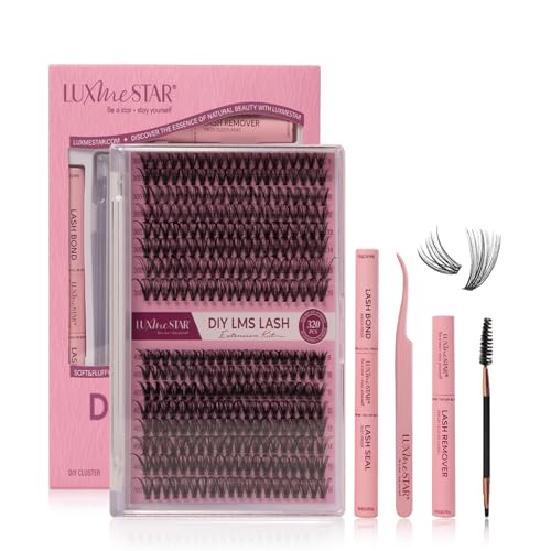 LuxMeStar DIY Lash Extension Kit 320pcs Cluster Lashes 9-16mm