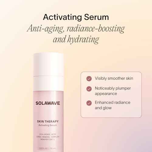 SolaWave Skin Therapy Activating Serum with 1 Refill | Enhance Red Light Therapy Wand Results | Hydrating Skincare for Microcurrent Galvanic Current (2-Pack)