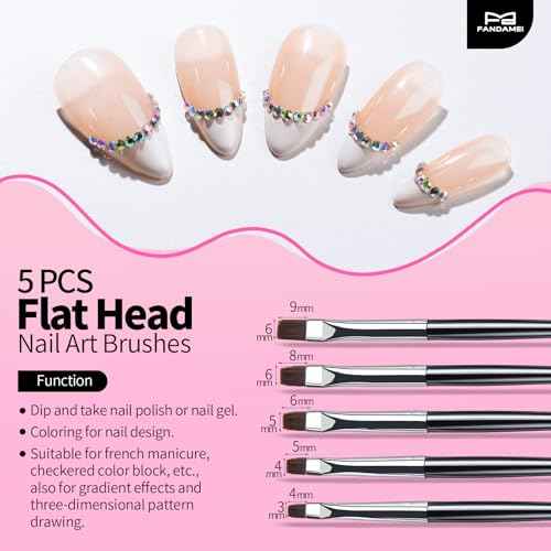 FANDAMEI Nail Art Brushes, Nail Brush Set With Nail Stand, Nail Holder For Painting Nails, Nail Art Tools, Nail Design Tools, 11PCS Nail Brushes For Nail Art, 5PCS Nail Dotting Tool, Nail Art Palette