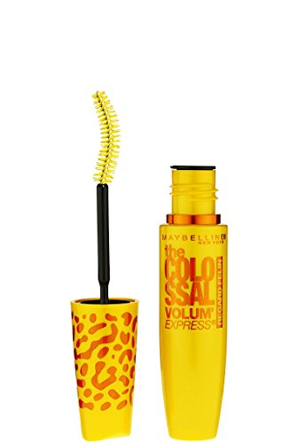 Maybelline New York Volum' Express The Colossal Cat Eyes Washable Mascara Makeup, Glam Black, 2 Count, Washable Glam Black