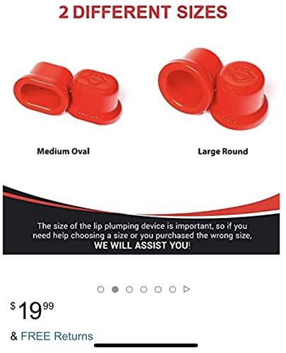 Fullips Lip Plumper - Self Suction Enhancer Kit (Oval & Round)