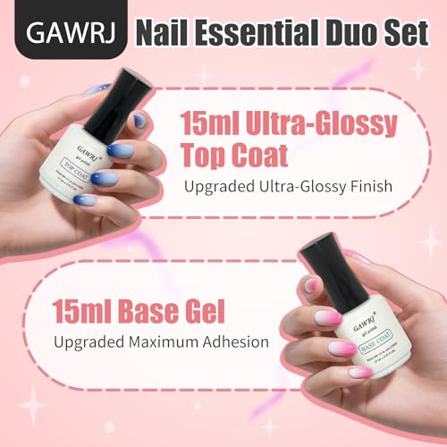 Gel Top Coat No Wipe 15ml - Ultra Glossy Long-Lasting UV/LED Curing for Nail Art - Pack of 1
