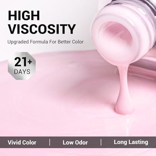 MelodySusie Pearl Pink Gel Nail Polish - 0.5 fl oz UV Soak Off Manicure