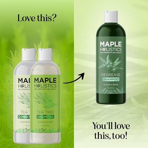 Maple Holistics Tea Tree Oil Shampoo & Conditioner Set 8 Fl Oz (Pack of 2)