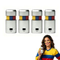 Colombia Flag Face Paint Sticks - 4 Color Set for Sports Fans