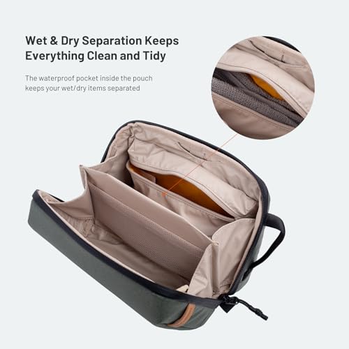 PGYTECH Travel Toiletry Bag for Men & Women, Hanging Compact Pouch, Waterproof Dopp Kit for Traveling, Shaving Bag Makeup Bag Organizer for Toiletries