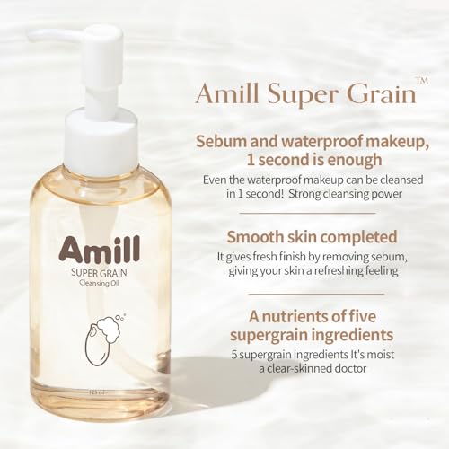 Amill Super Grain Cleansing Oil 125ml - Gentle Makeup Remover