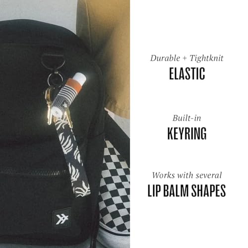 Thread Wallets Elastic Chapstick & Lip Gloss Holder Keychain