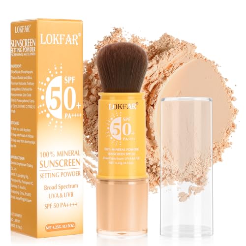 Mineral Powder Sunscreen SPF 50 - Face, Hair & Scalp