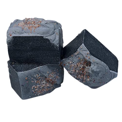 Pampered Sisters | 8.25 oz each| Tea Tree & Peppermint Essential Oil | Activated Charcoal | Sea Salt | Pink Himalayan Salt| Soap Bundle (3-Pack)