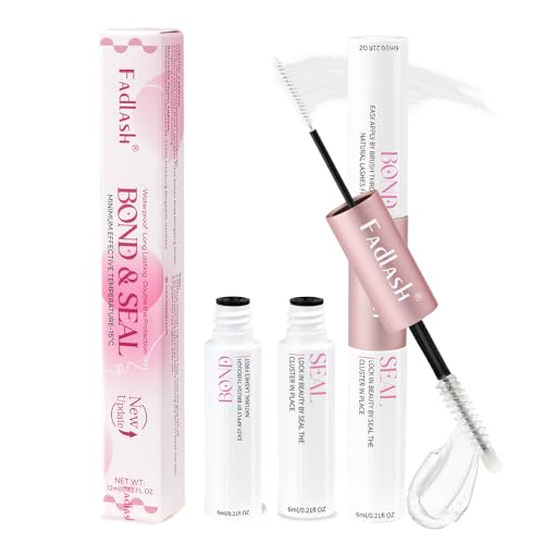 FADLASH Lash Bond & Seal 12ml Waterproof Eyelash Glue & Sealant - White & Clear