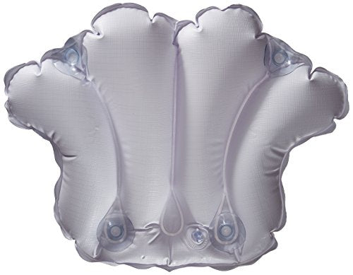 Inflatable Bath Pillow with Suction Cups - Terry Cloth