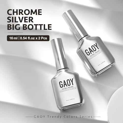 GAOY Sheer Light Pink Gel Nail Polish, 16ml 2 Colors 1352 1482 Jelly Milky White Translucent Soak Off UV Gel Polish Set for Nail Art DIY Manicure at Home, Milky Pink