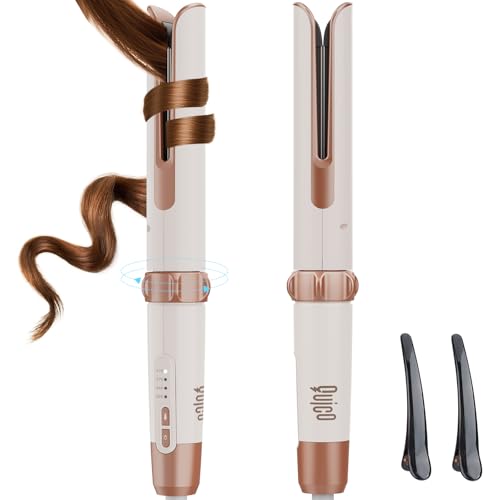 QUICO 1.25in Automatic Curling Iron - 15s Heat, Dual-Voltage Salon Waves