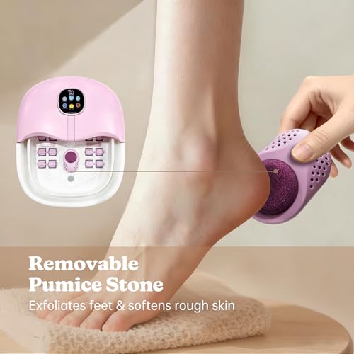 Collapsible Foot Spa Bath Massager with Heat & Bubbles