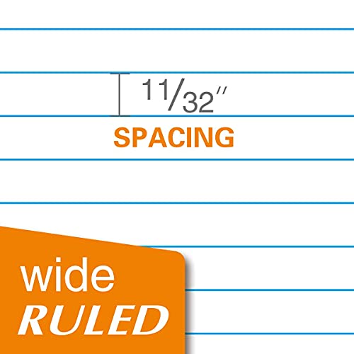 KAISA Filler Paper Loose Leaf Paper, Wide Ruled Paper, 8"x10-1/2", 3-Hole Punched Binder Paper For 3-Ring Binders,150 Sheets/pack 3Pack, F15001W