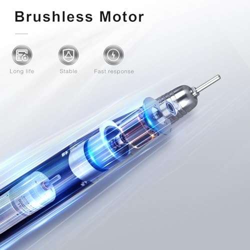 Professional Brushless Nail Drill 35000RPM Cordless Rechargeable