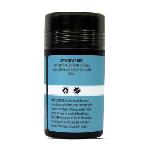 Don Juan Sea Salt Texture Powder – Extra Fine, Strong Hold, Pack of 3
