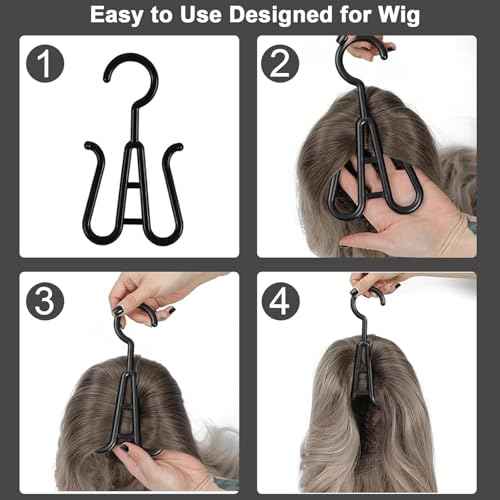 3-PCS Wig Storage Bags with Hangers ? Premium Hair Extension Organizer for Multiple Wigs, 60cm x 30cm Dust-Proof Closet Savers (Purple)