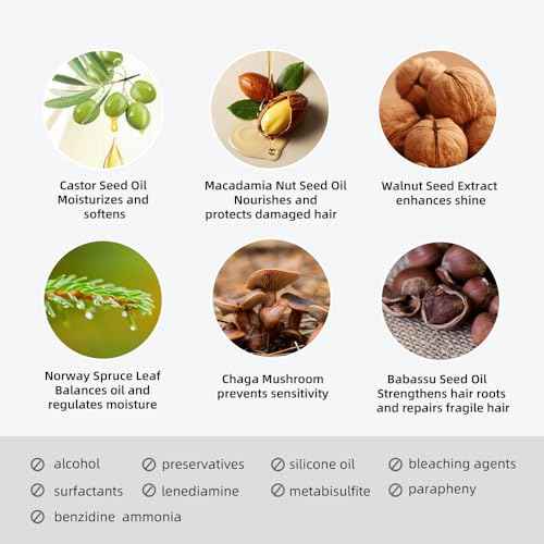 NOUGAT Intense Chocolate Permanent Hair Color Kit - 100% Gray Coverage, Ammonia Free & PPD Free for Sensitive Scalp - 3-in-1 Color, Repair & Nourish System with Anti-Aging Hair Mask & Essence