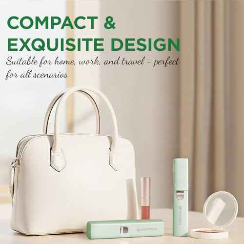 VOGCREST Hair Trimmer, 2 in 1 Facial Hair Remover & Eyebrow Trimmer for Women - Rechargeable, Portable, LED Light