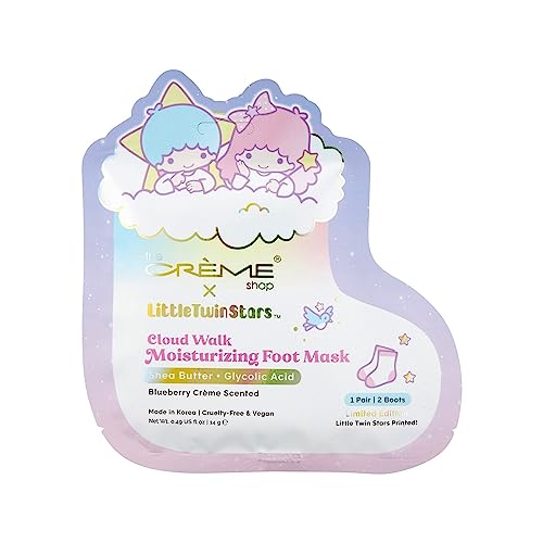 The Crème Shop Little Twin Stars Cloud Walk Foot Masks with Shea Butter