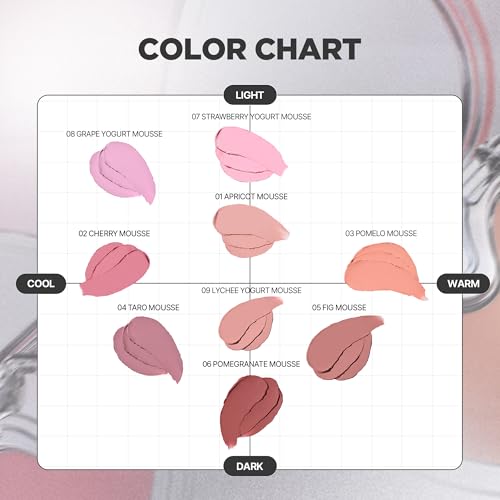 lilybyred Luv Beam Cheek Mousse - Taro Cream Blush, Soft-Matte Finish