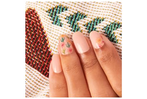 Cactus Canyon - Color Street Nail Strips - August 2021 Host Exclusive, Green, Pink, Purple (FDS597)