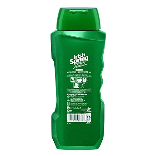 Irish Spring Body Wash & Shampoo - 5 in 1 - Net Wt. 18 FL OZ (532 mL) Per Bottle - Pack of 3 Bottles