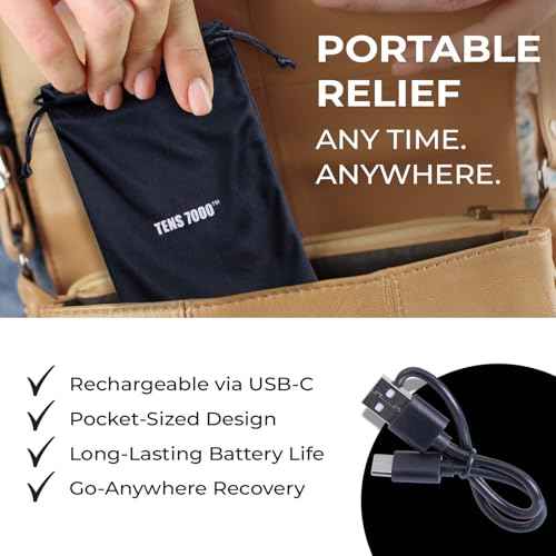 TENS 3-in-1 Combo Unit Muscle Stimulator, EMS Massager Machine for Shoulder, Neck, Sciatica and Back Pain Relief, Electronic Pulse Massage with 36 Customizable Programs and 4 Electrode Pads