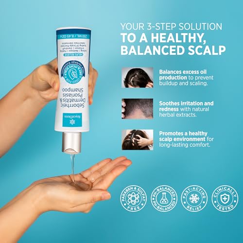 Roycederm Seborrheic Dermatitis & Psoriasis Face Cream ? Steroid-Free Moisturizer for Redness, Flaking & Sensitive Skin ? Face, Scalp & Body Daily Relief ? Fragrance-Free, Non-Greasy, 4 oz