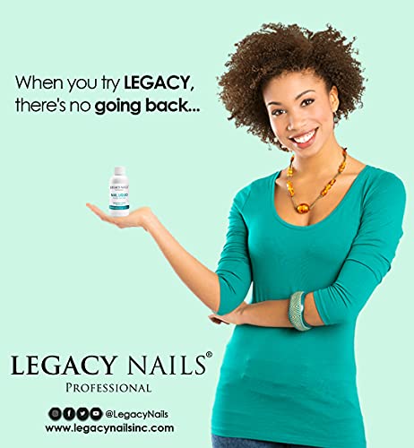 LEGACY NAILS 4 oz Nail Sculpting Liquid Monomer Professional Color Stabilizer Non-Yellow EMA Acrylic Monomer Liquid for Acrylic Powder System Nail Extension Monómero Líquido…