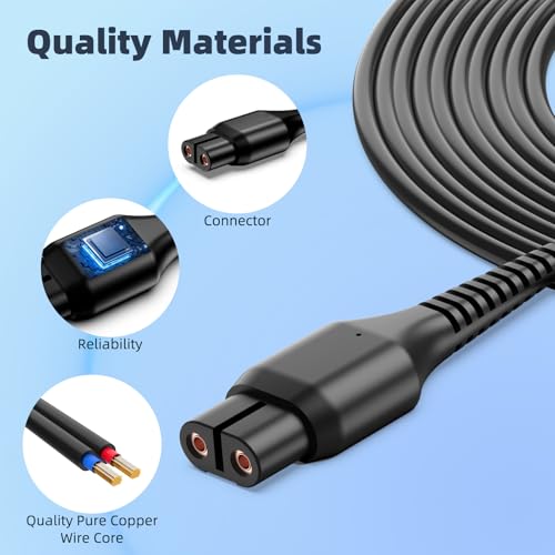 4.3V for Philips One Blade Charger, Replacement Philips Norelco Oneblade QP2520, QP2520/90, QP2520/72, QP2520/70, A00390 Charging Cord, Trimmer Electric Shaver Power Supply Cord