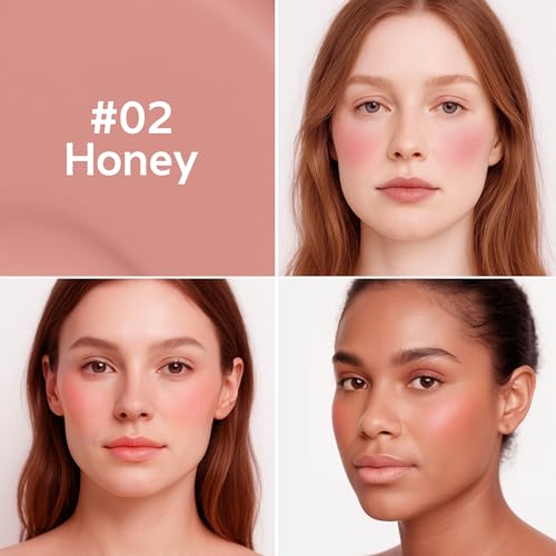 FV Liquid Blush Cream Cheek Tint - 12-Hour Wear, Buildable (Honey)