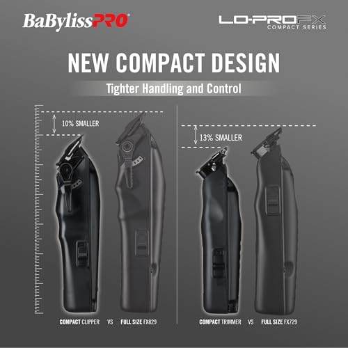 BaBylissPRO LO-PROFX Compact Cordless Trimmers for Men