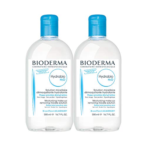 Bioderma Hydrabio H2O Micellar Water Cleansing and Make-Up Removing for Dehydrated Sensitive Skin, 33.4 Fl Oz