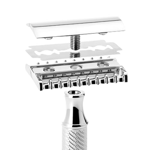 M?HLE TRADITIONAL R41 Double Edge Safety Razor (Open Comb) For Men - Perfect for Every Day Use, Barbershop Quality Close Smooth Shave