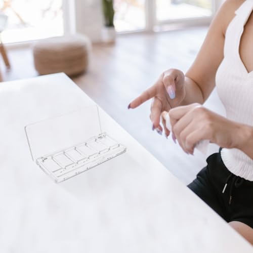 6-Grid Magnetic Makeup Palette with Clear Top | DIY Eyeshadow Organizer