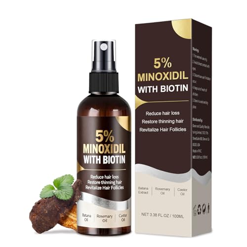 5% Minoxidil Hair & Beard Growth Spray - Extra Strength 3.38oz