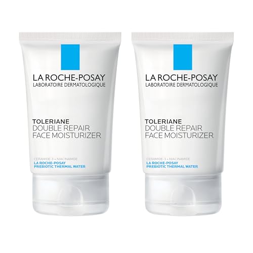 La Roche-Posay Toleriane Double Repair Face Moisturizer Pack of 2 - Hydrating & Fragrance-Free, All Skin Types