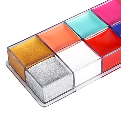 12 Colors Face Body Flash Oil Pigment Makeup Paint