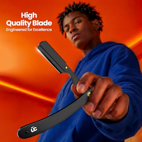 Utopia Care Professional Straight Razor for Men with 100 Blades