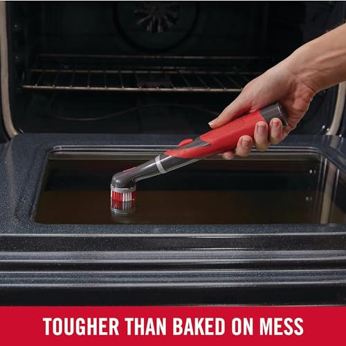 Rubbermaid Reveal Power Scrubber with Multi-Purpose & Grout Head, Cordless Electric Battery Powered Scrub Brush, Water Resistant, for Home/Kitchen/Bathroom/Grout/Tile/Shower/Tub