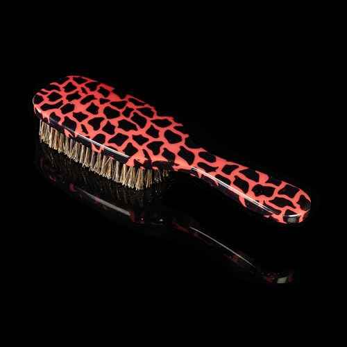 Torino Pro Wave Brush #258-7 Row Medium Soft bristles Shower brush -100% Pure Boar Bristles - Great for laying down your 360 Waves