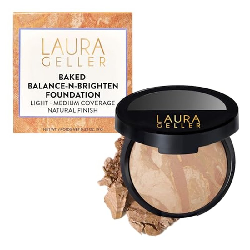 Laura Geller Baked Balance-n-Brighten Color Correcting Powder Foundation 03 Light
