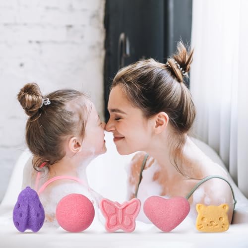Sunnyray 12 Pcs Konjac Boy and Girl Sponge for Bathing, Bath Sponges for Infants, Bath Sponges Home Party, Natural and Safe Plant Based Toys, Butterfly, Ladybug, Shell, Cat (10 Styles)