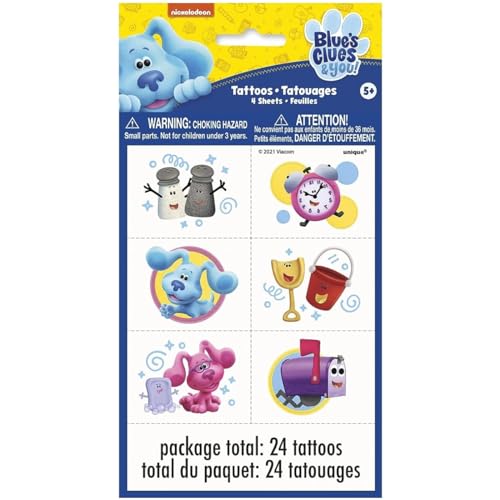 Blue's Clues Temporary Tattoos (24 Pack)