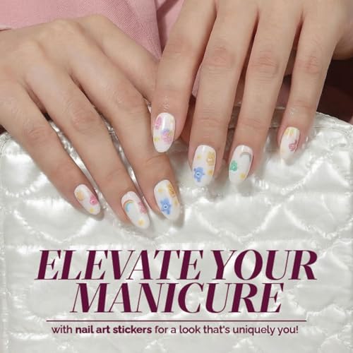 Care Bears Nail Decals – Self-Adhesive Stickers for Custom Manicures