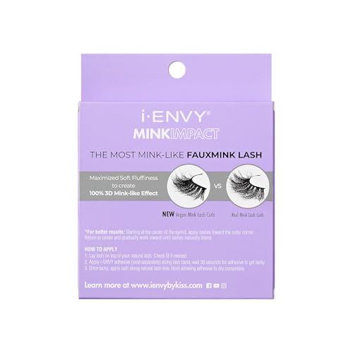 I-ENVY Mink Impact 3D Vegan Lashes Multipack (12 Pairs)