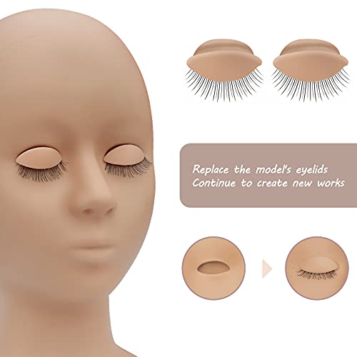 MAIZOA Eyelash Extension Training Eyelids - 6 Pairs